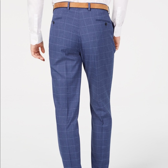 Classic-Fit Stretch Windowpane Sharkskin Suit NWT - Picture 3 of 8